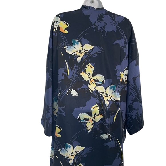 Blue Floral Kimono by Chico's L/XL - Picture 3 of 6